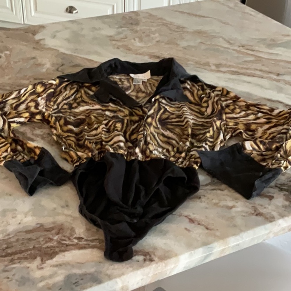 cache animal print bodysuit, size P
